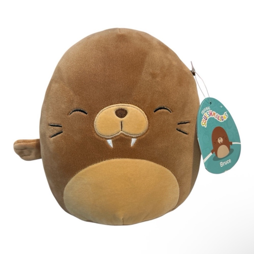 Squishmallows Bruce Walrus Plush NWT 8” Stuffed Animal Toy Kellytoy